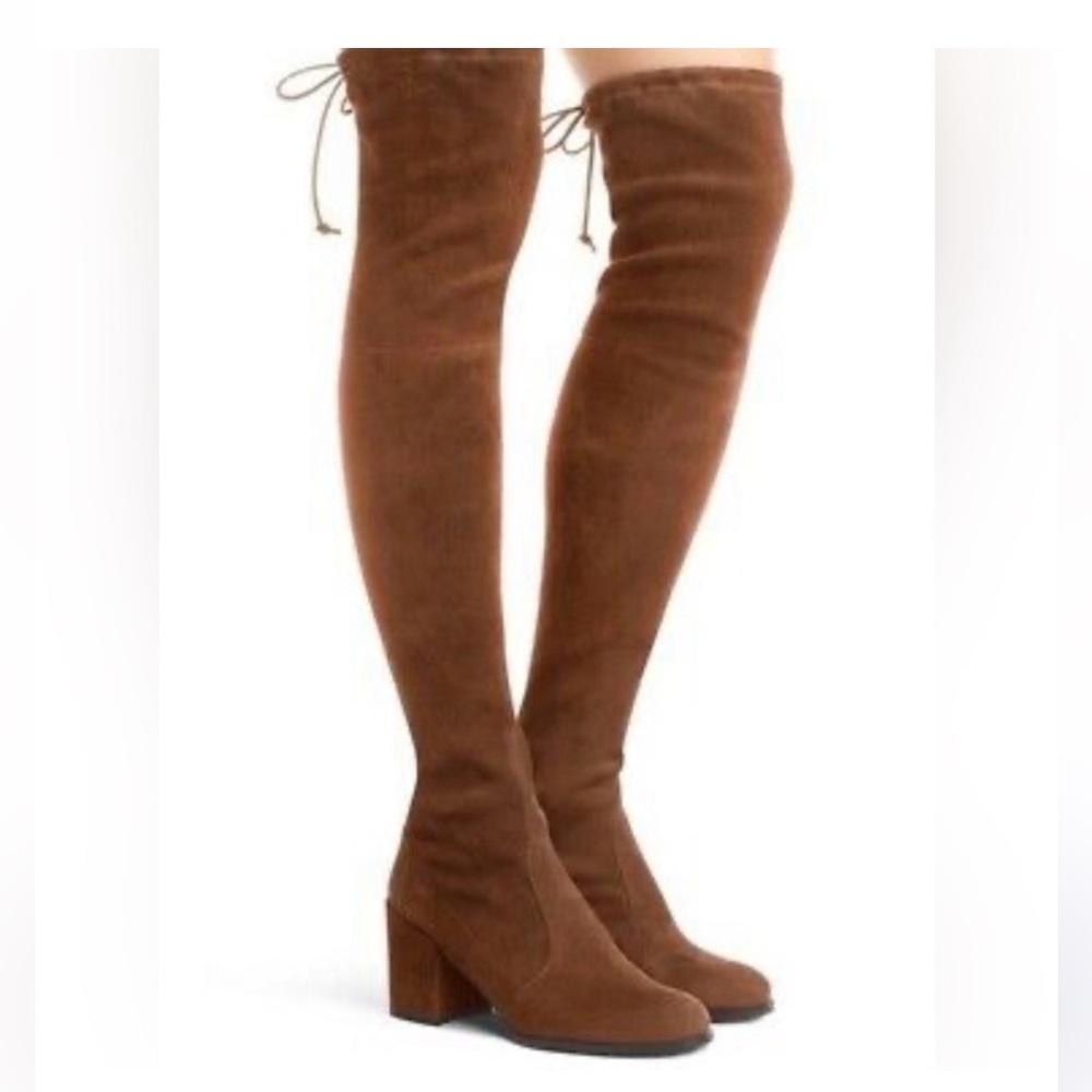 Stuart Weitzman Tieland Coffee Over The Knee Boots (Size US 11.5) | w box